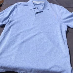 Charles Tyrwhitt Light Blue Cotton Golfshirt